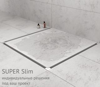 Душевой лоток Berges Super Slim 090077 40см хром матовый